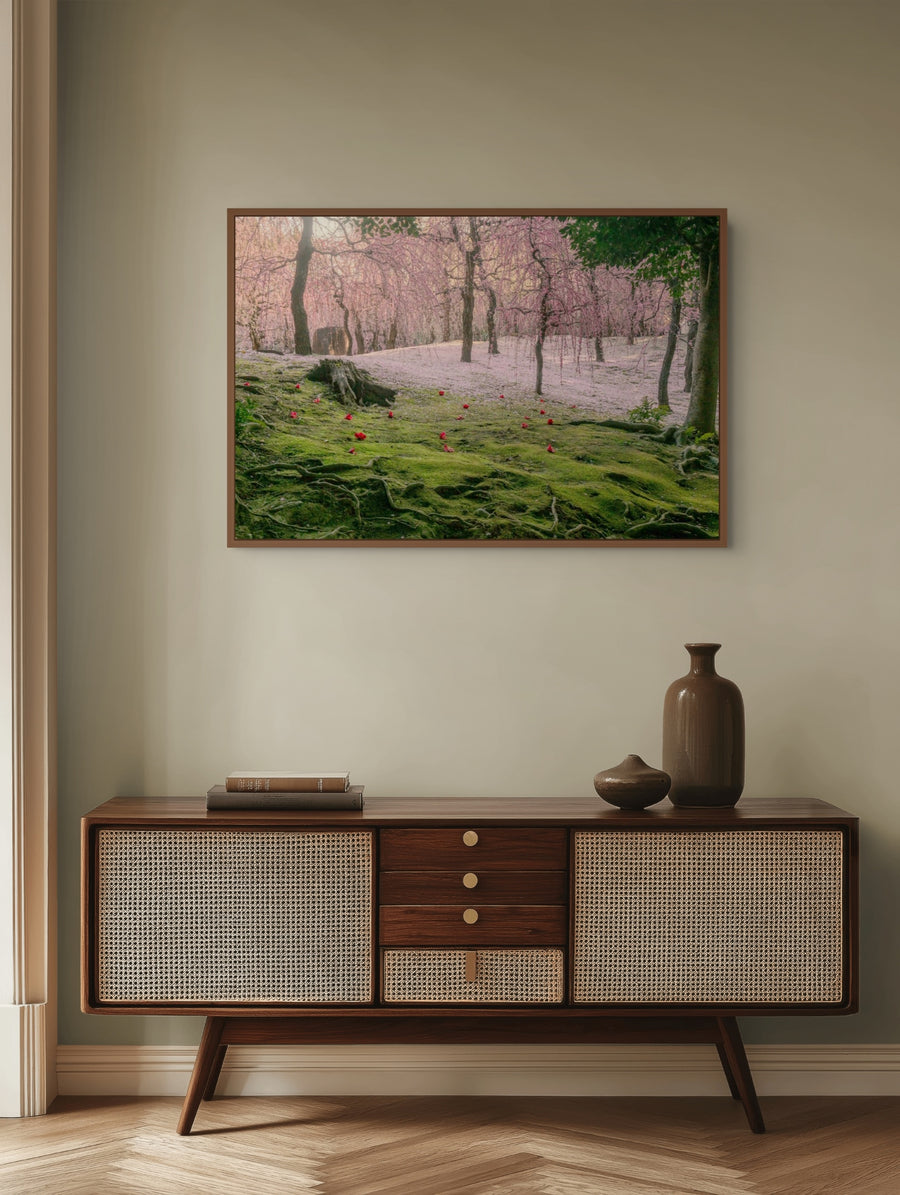 Tsubaki on Moss framed