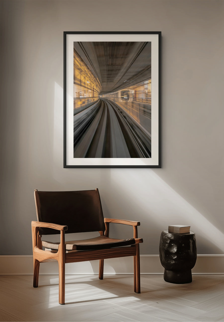 Tokyo in Motion framed